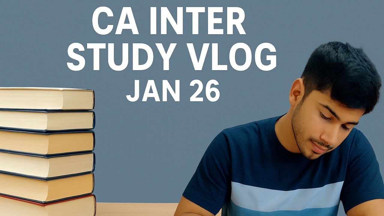 CA INTER STUDY VLOG JAN 26||#cainter 