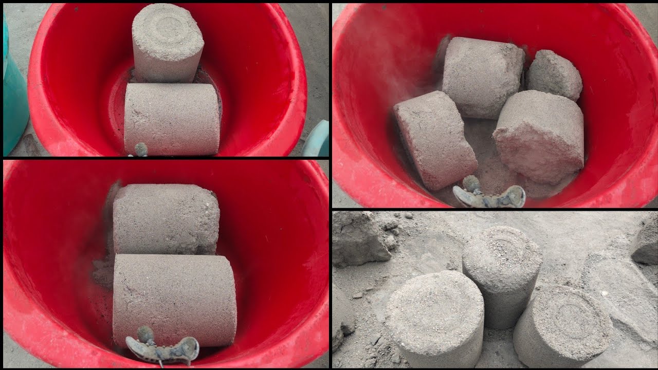 Asmr | Huge buckets of sand cement full dry crumbling floor+tub satisfying asmr video by saasmr