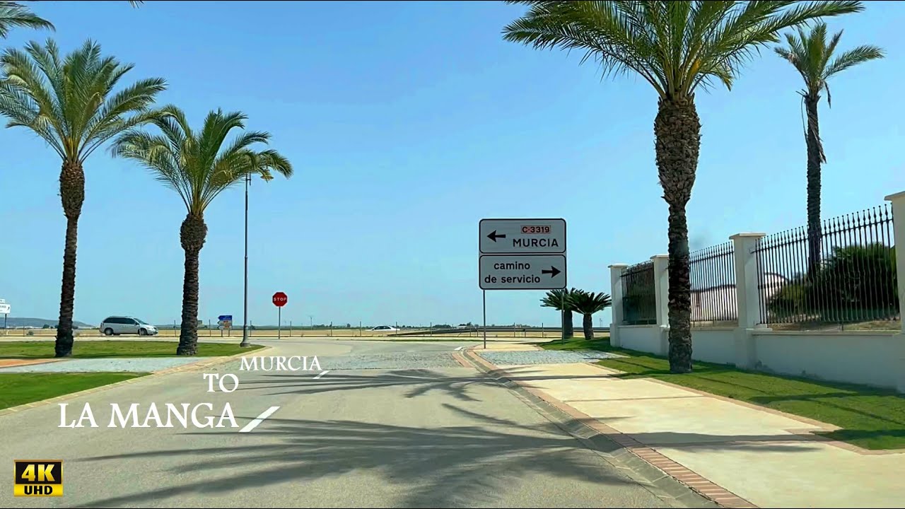 Must go on this Route - Murcia to La Manga Island, Spain - 4K UHD Video