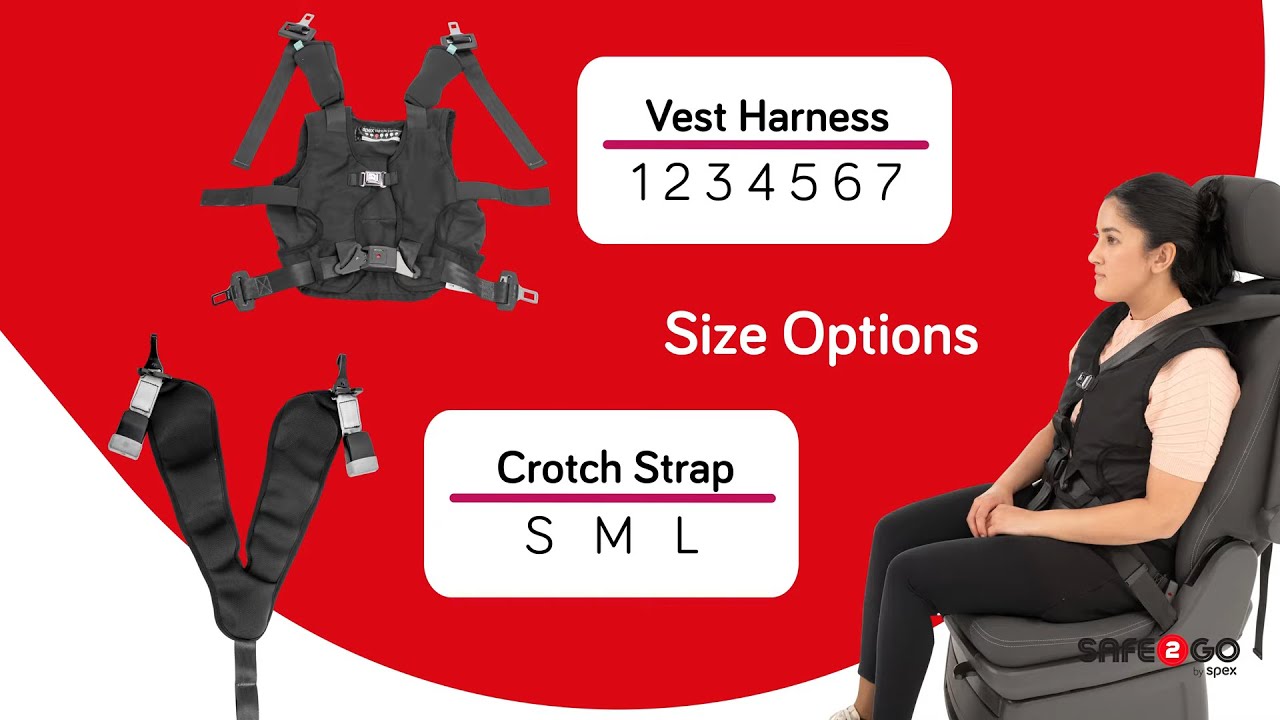 Spex Safe2Go: Different Vest Sizes