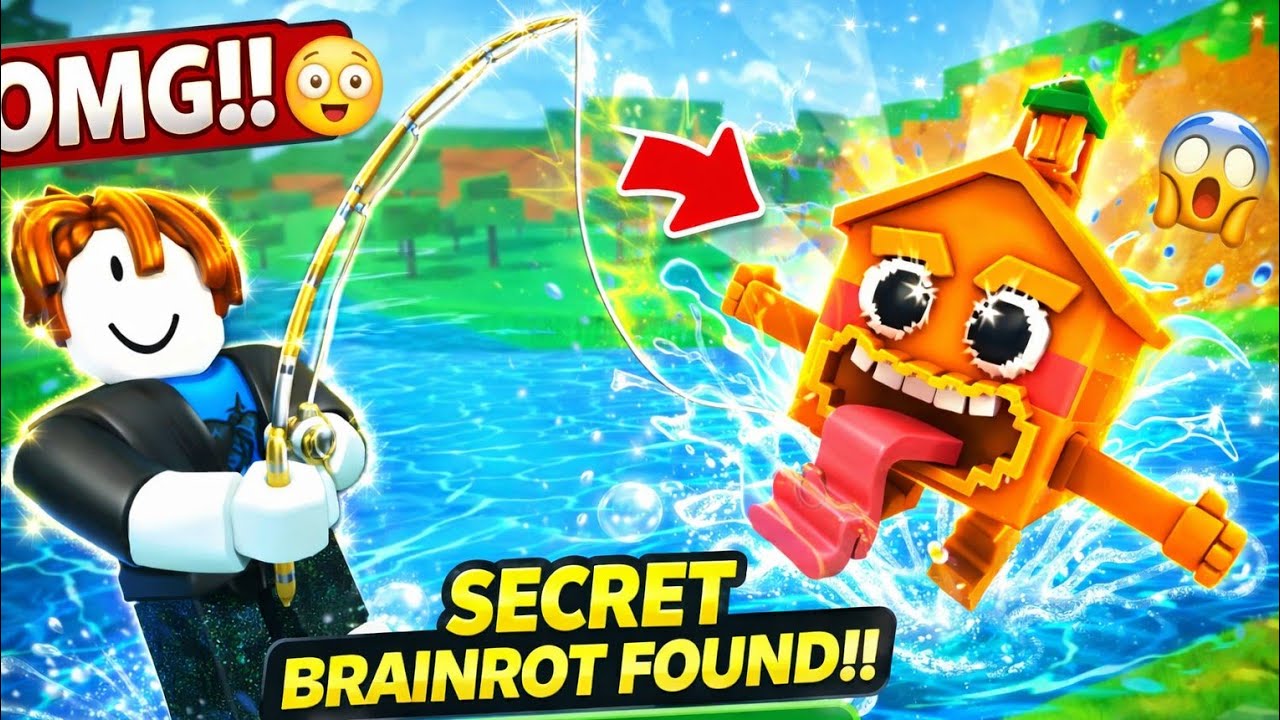 🤯catch brainrots from river  || noob Roblox hindi