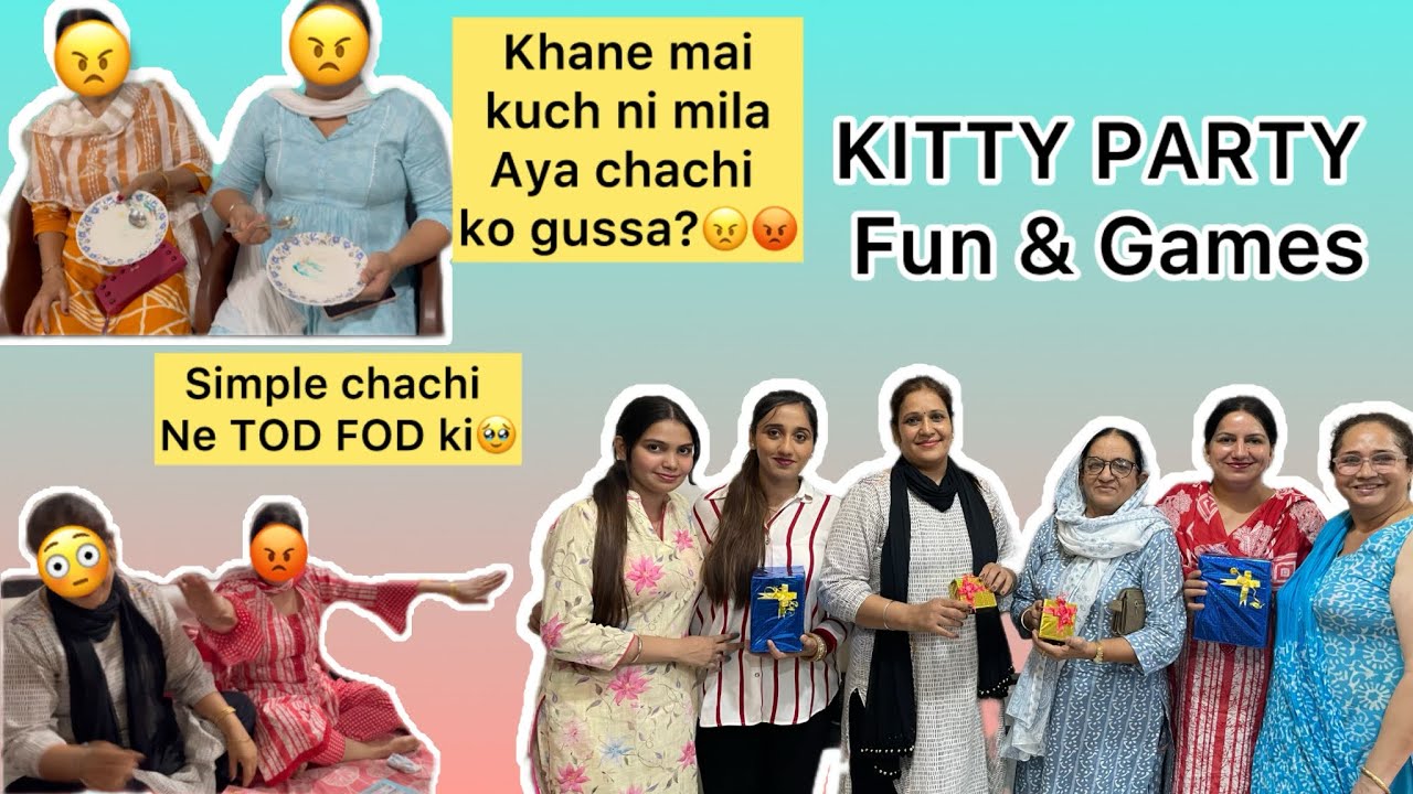 KITTY PARTY VLOG/ FUN GAMES & SNACKS/ SUPRISE GIFT/SIMRAN SIDHU/@Simzglitz