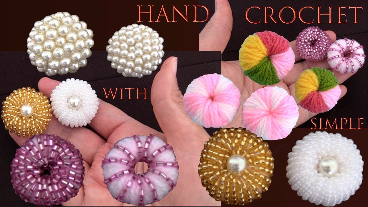 Botones Donuts & candys a Crochet  Punto 3D paso a paso con sobras de lanas tejido tallermanualperu