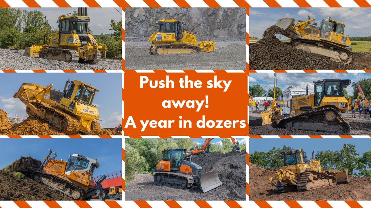 A year in dozers with Develon, Caterpillar, Liebherr and a lot of Komatsus!