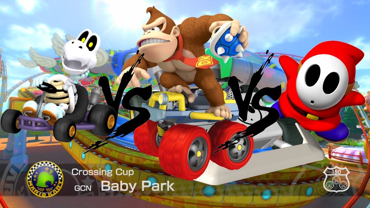 Mario Kart 8 Deluxe | Donkey Kong VS Dry Bowser VS Shy Guy