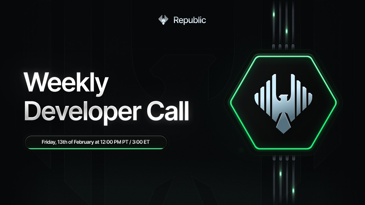 Republic AI Developer Call - Feb 13, 2026: GPU Provisioning, AI Training & Inference