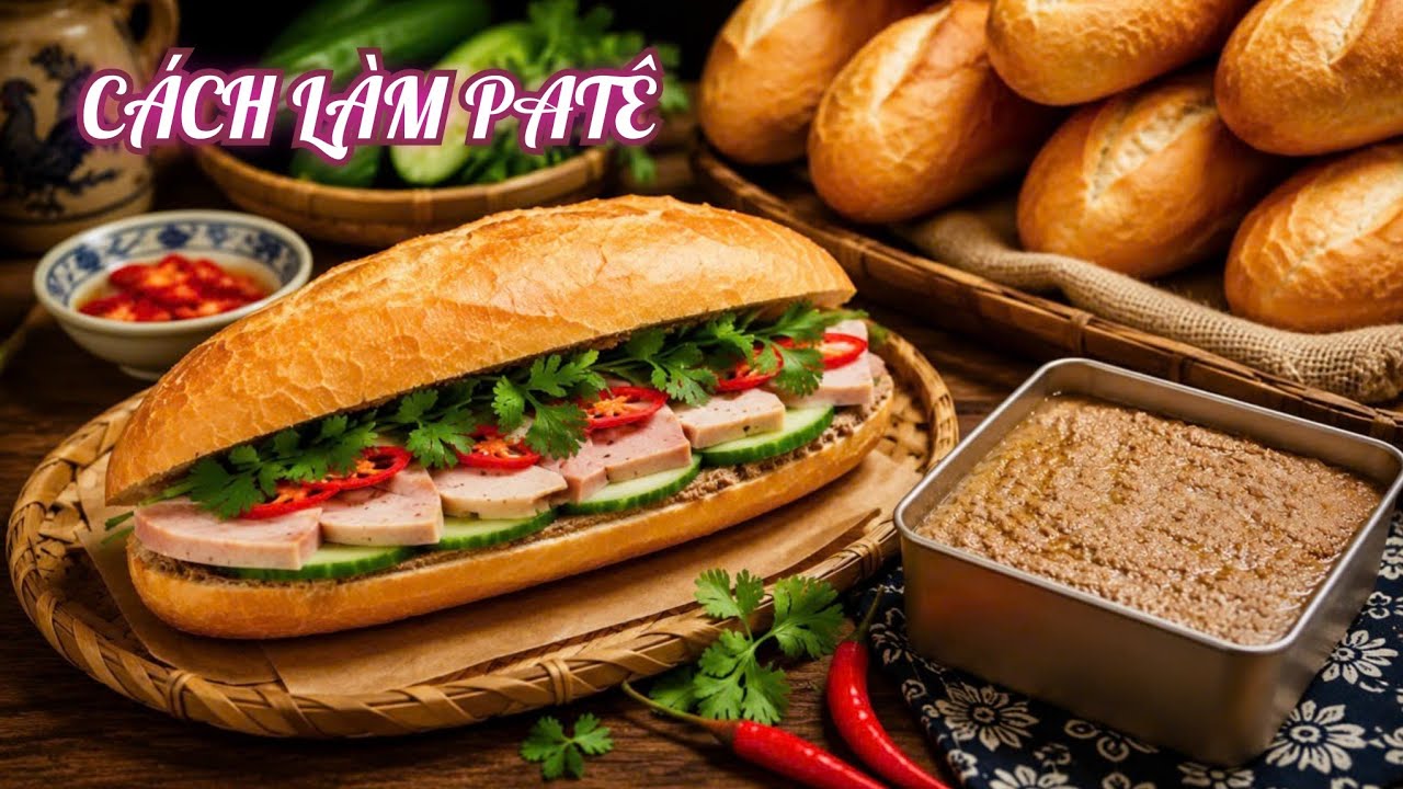 Pate - Cách làm Pate bán bánh mì - Hương vị thơm ngon ăn không bị ngán. 豬肝醬。