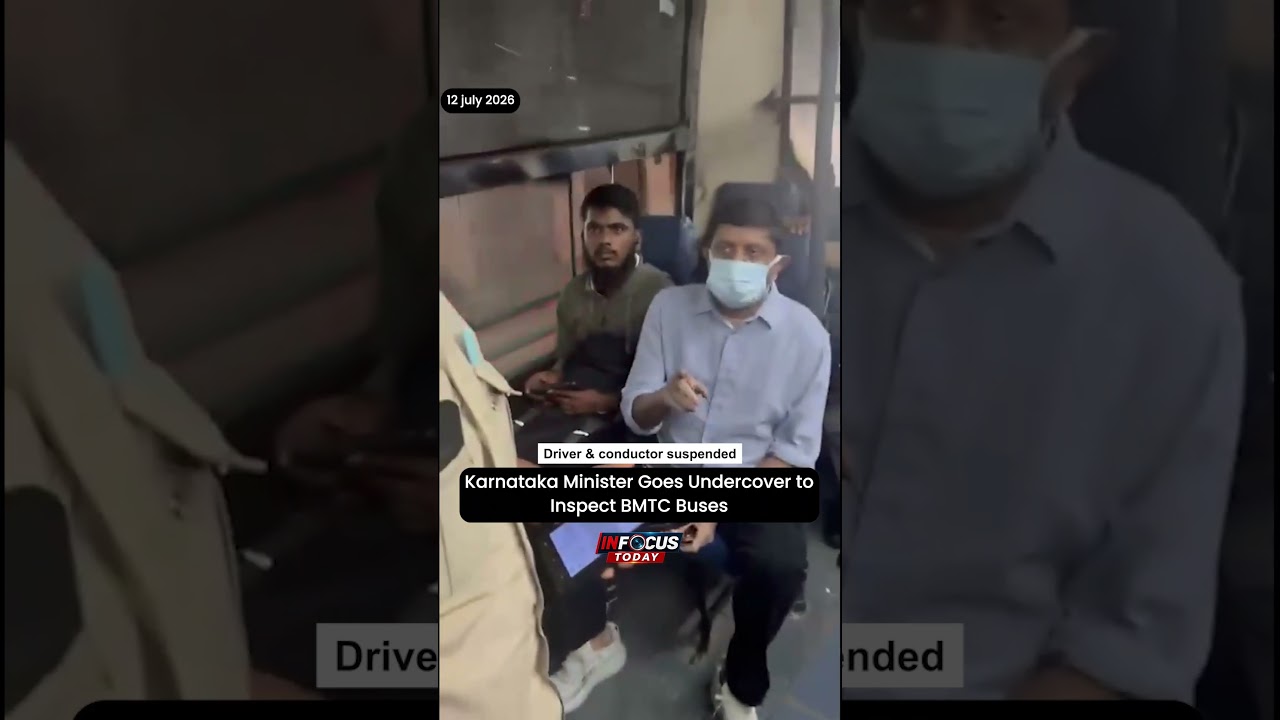 Karnataka Minister Goes Undercover to Inspect BMTC Buses #news #new #karnataka