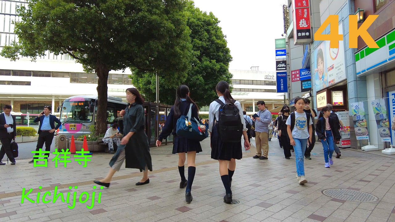 【4k】Tokyo walk-Kichijoji🌈平日の吉祥寺を散歩