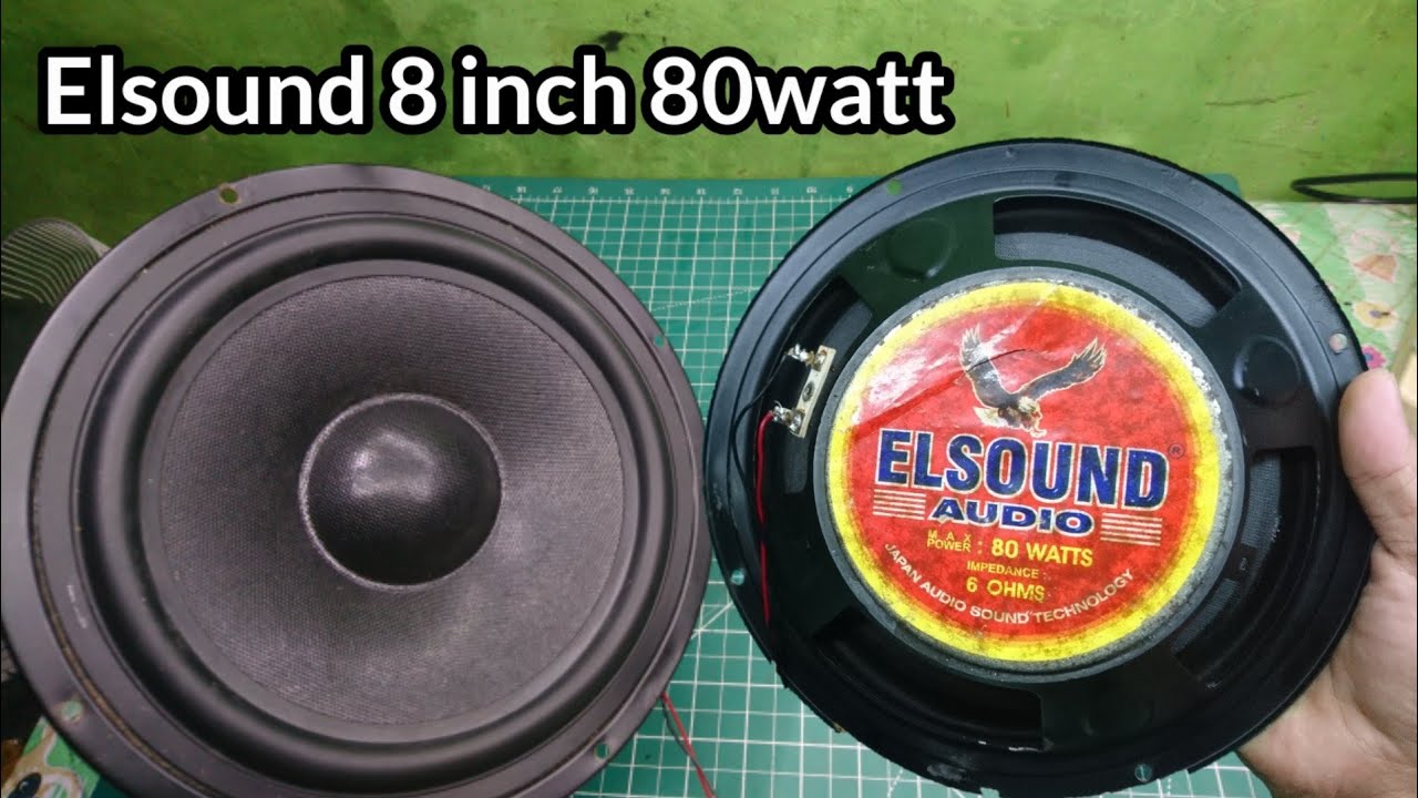 REVIEW SPEAKER ELSOUND 8 INCH 80WATTS