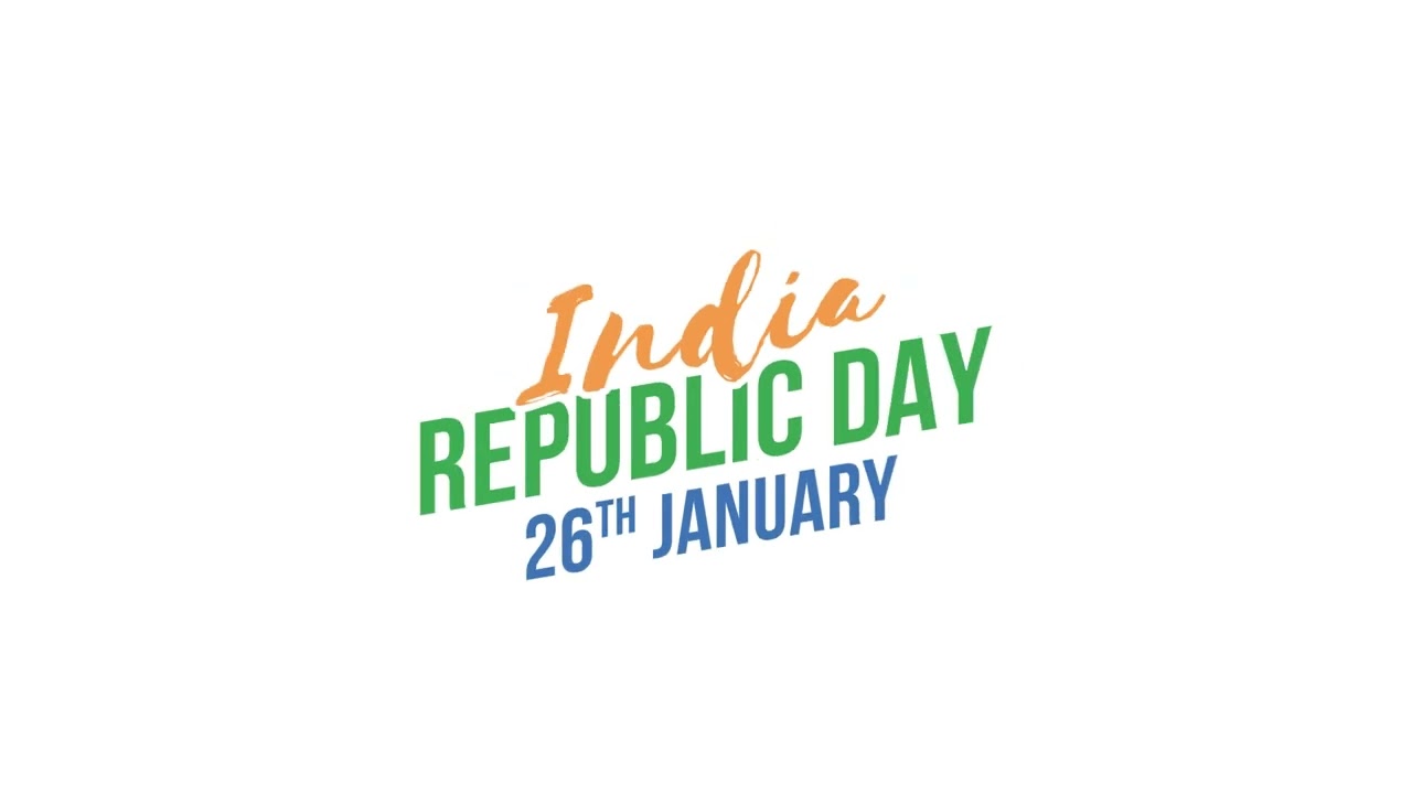 Creative Republic Day India 26 January Design Animation | Green Screen