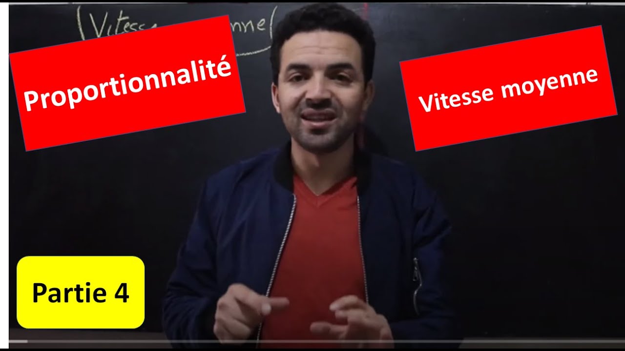 2ème Année :Proportionnalité -partie 4 - (Vitesse Moyenne)الثانية اعدادي : السرعة المتوسطة