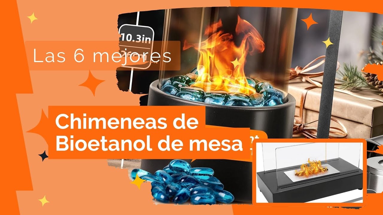 🧡 6 mejores Chimeneas Bioetanol de mesa 🔥 Hogar cálido y acogedor interior y exterior Calidad/Precio
