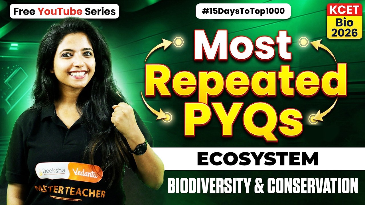 😱 KCET Biology LIVE Important Questions | 2 Chapters in One Shot #15DaysToTop1000 #15dayschallenge