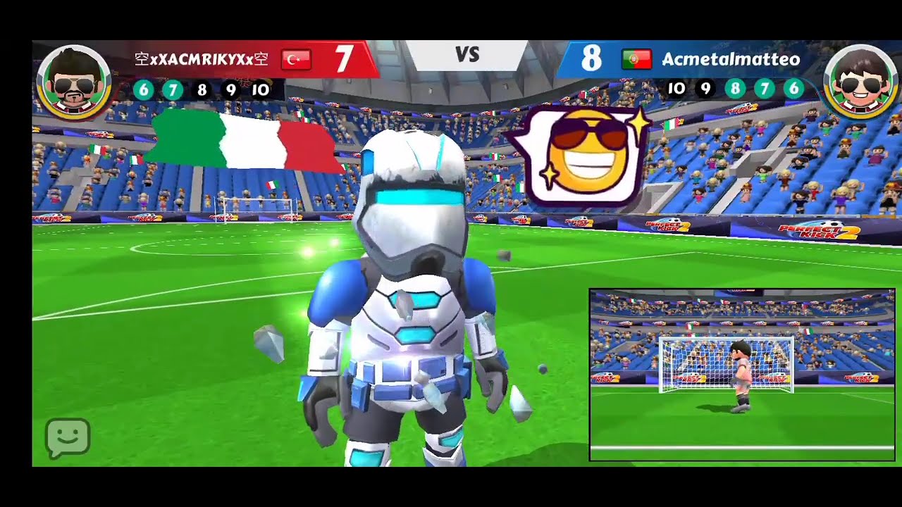 Perfect Kick 2, new shoot tricks! 空xXACMRIKYXx空 VS Acmetalmatteo