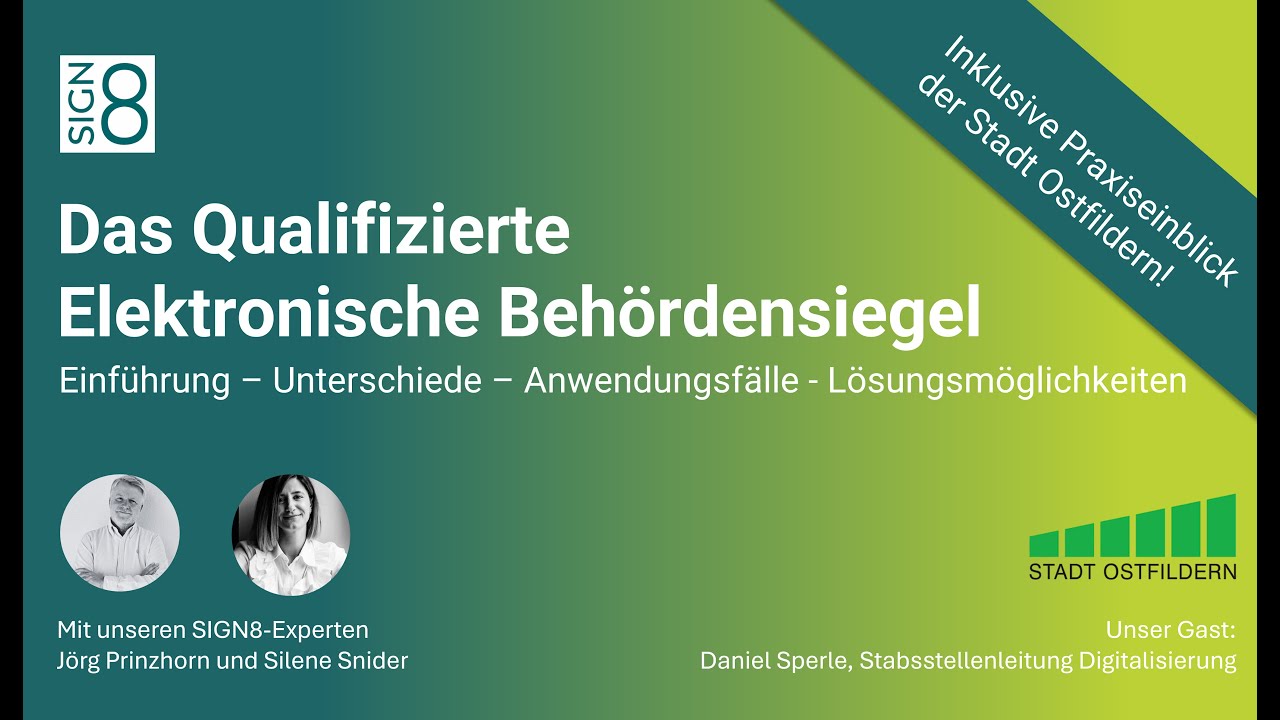 Das Qualifizierte Elektronische Behördensiegel: Unterschiede, Anwendungsfälle - Lösungen