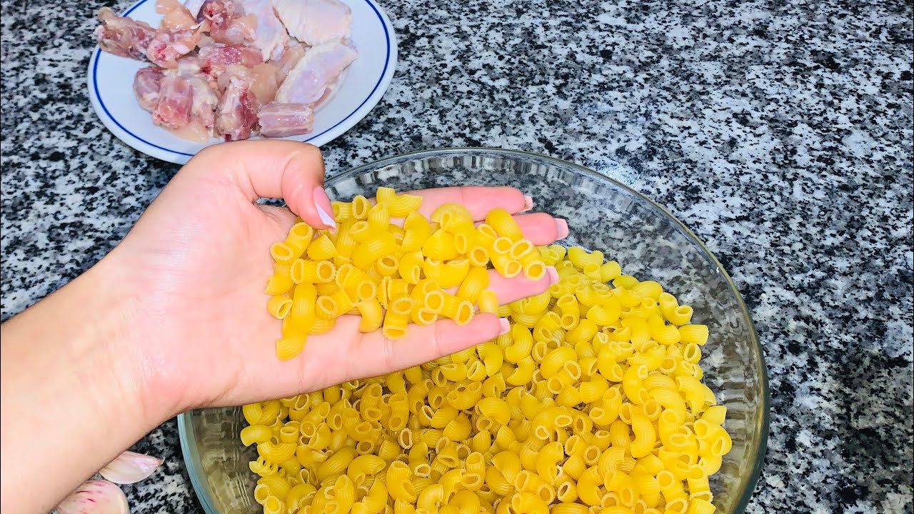 مقارونة بجنيحات اكثر من رائعة 👍🏻👩🏻‍🍳 