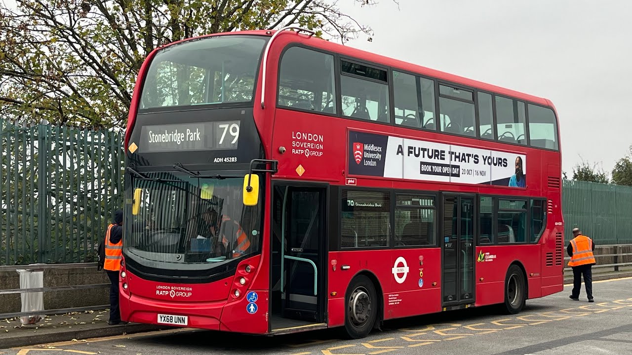 Full Route Visual. Route 79: Edgware - Stonebridge Park | Enviro400MMC ADH45283 YX68 UNN