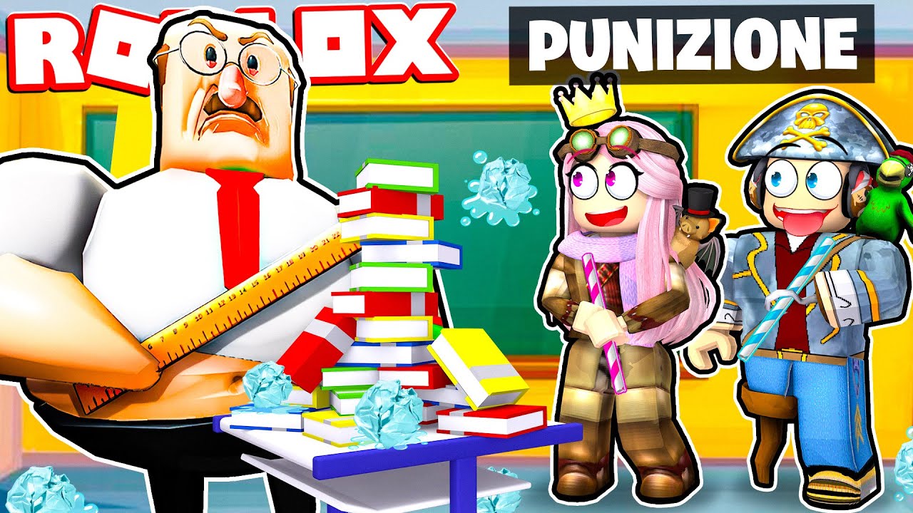 SIAMO STATI MESSI IN PUNIZIONE NELLA SCUOLA DI ROBLOX!