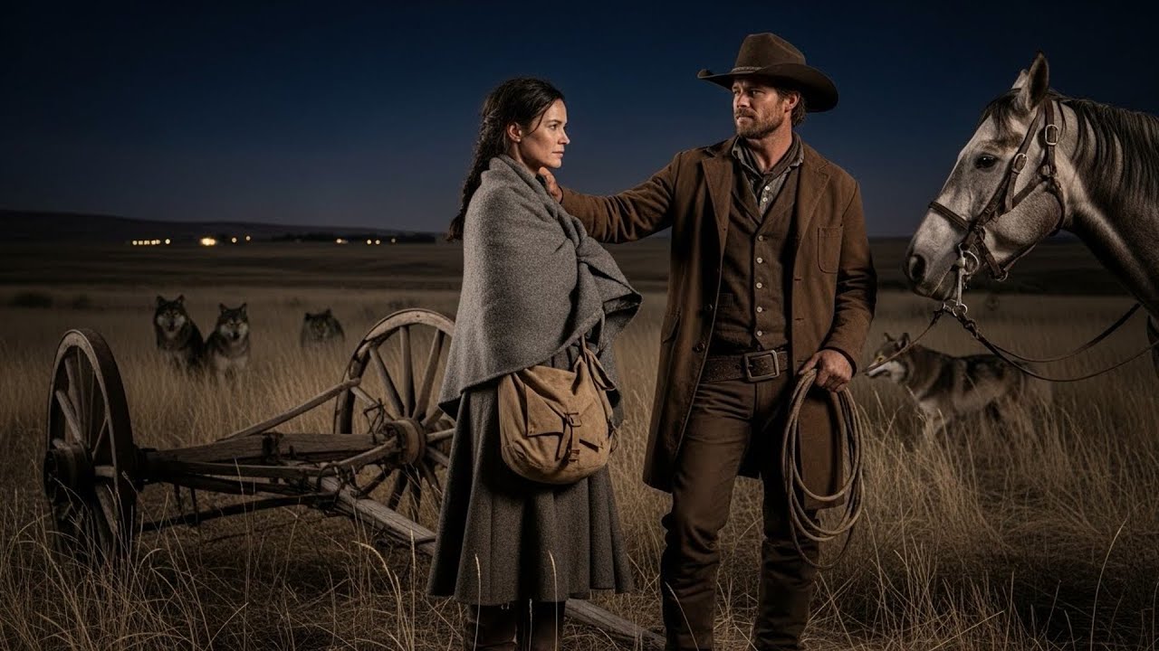 Wolves Were Circling Her Broken Wagon After Dark, Cowboy Fired Three Shots And Scared Them Off
