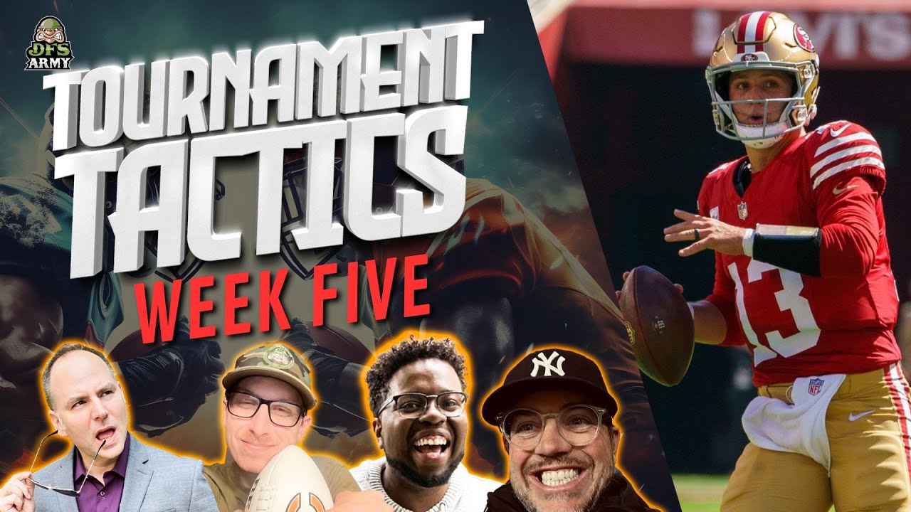 NFL Week 5 DraftKings and FanDuel GPP Strategy and Picks | Tournament Tactics