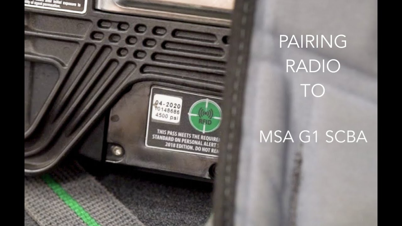 Pairing Kenwood radio to MSA G1 SCBA