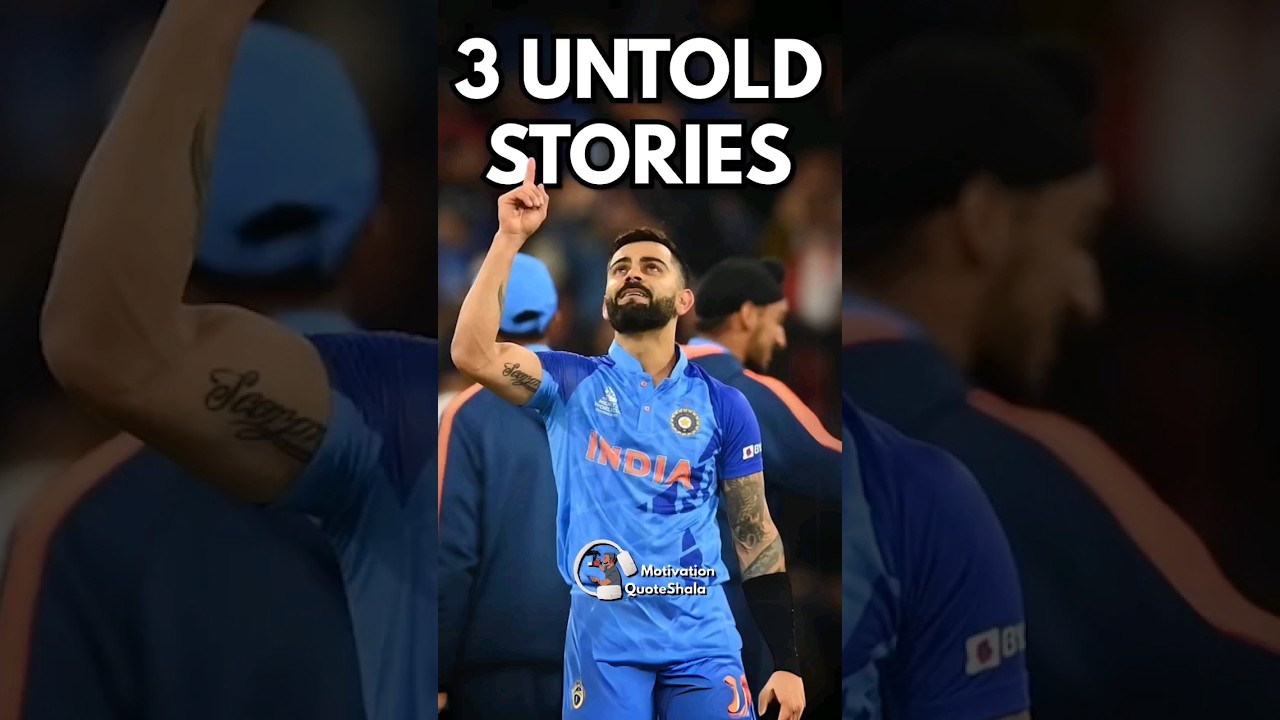 Virat Kohli&rsquo;s 3 Secrets Rules of Success 🔥 Motivational Story #motivationalvideo