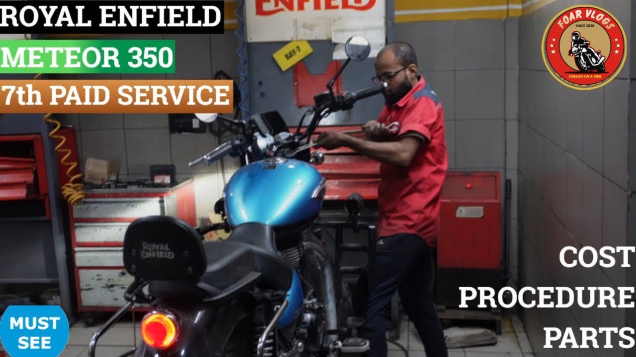 What to Expect During Your Royal Enfield Meteor 350 7th Service | Cost & procedure ❤️❤️❤️Vlog No 633