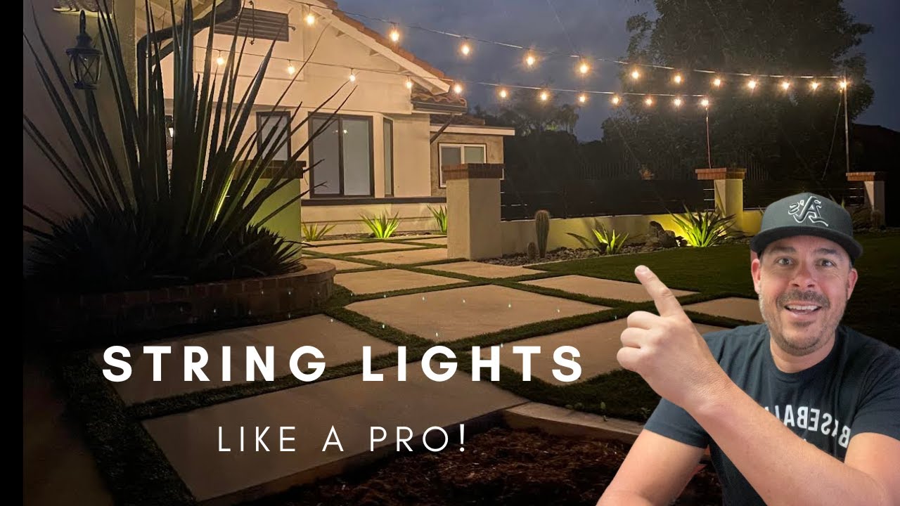 How to Hang Cafe - Bistro Lights, LIKE A PRO!