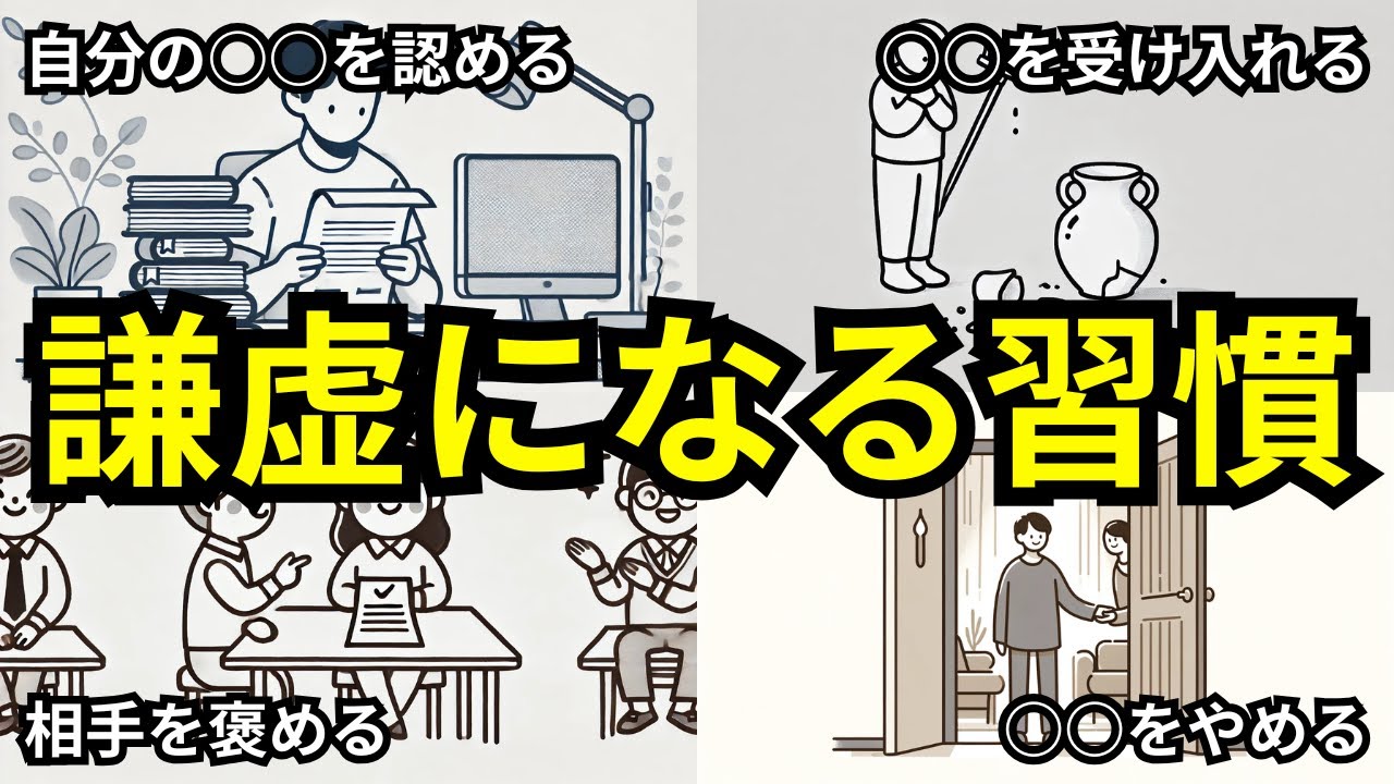 【驚きの変化】謙虚になるな人どんどん人生が良くなる【習慣５選】