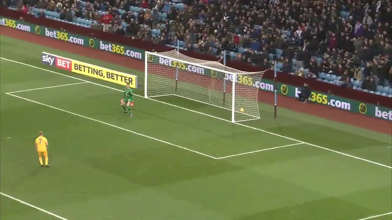 Hugill 1st goal vs Aston Villa