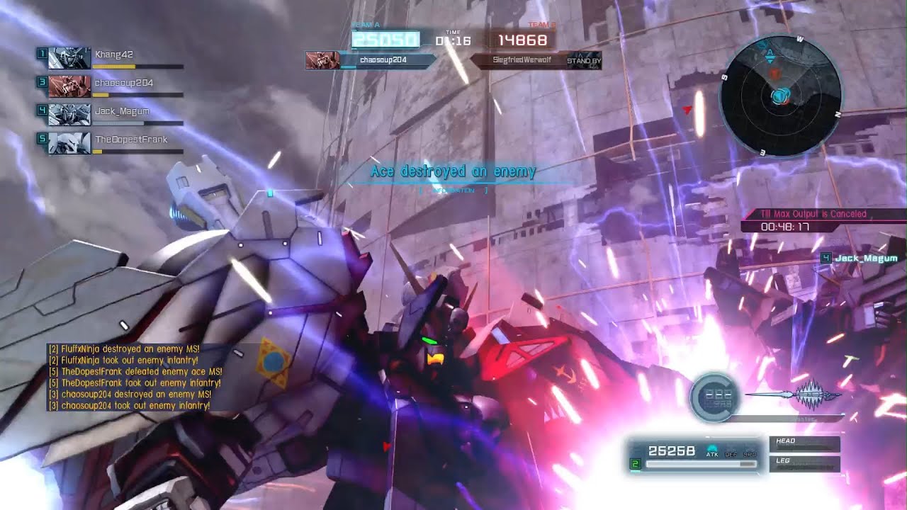 F97 Crossbone Gundam X1 Full Cloth in 750 Ace Match at Colony Drop Site with friends