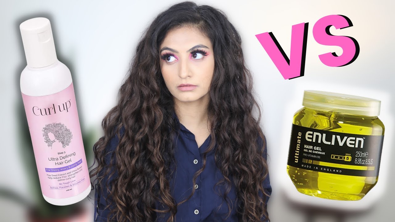 CURL UP GEL VS. ENLIVEN GEL ON WAVY HAIR