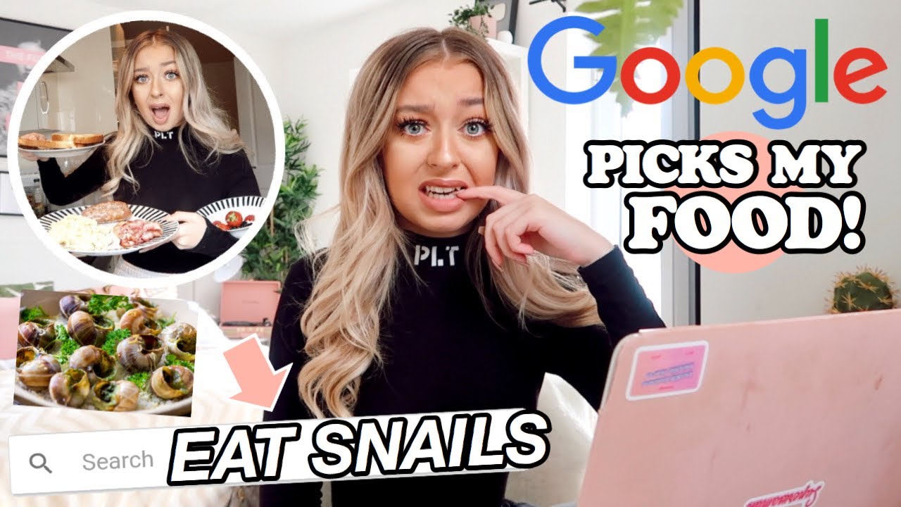 I let GOOGLE Pick My FOOD for 24 HOURS!