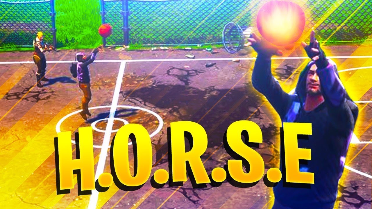 FIRST EVER H.O.R.S.E Basketball GAME MODE IN FORTNITE! CRAZY TRICK SHOTS! FORTNITE BATTLE ROYALE