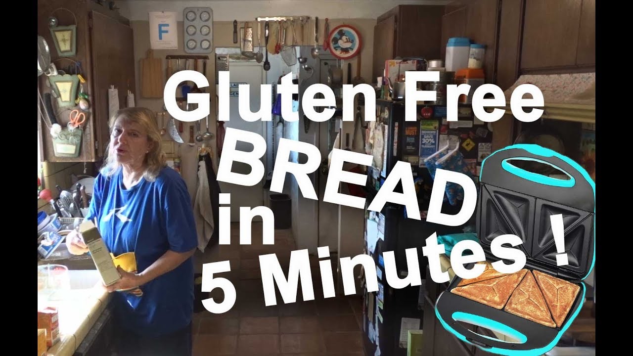 BAKE Fresh BREAD Gluten Free FAST & EASY 5 minutes with Sandwich Maker