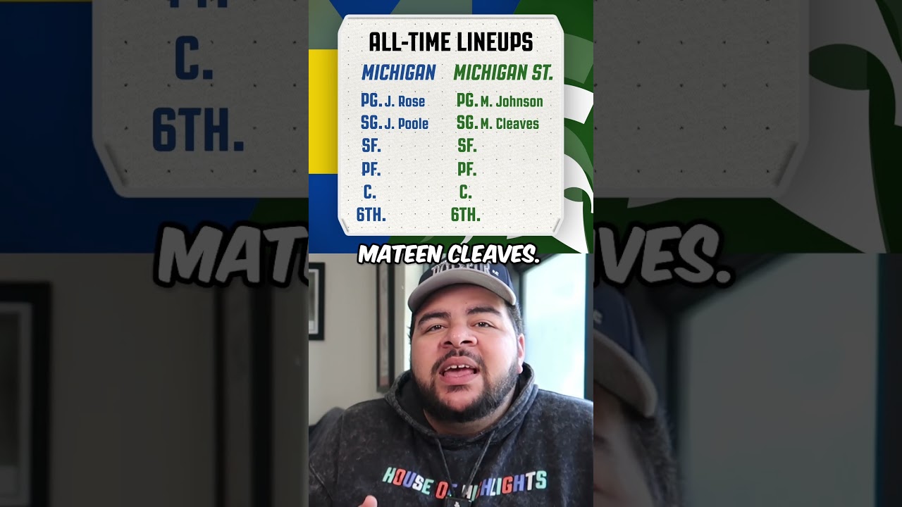 WHO HAS THE BETTER ALL-TIME LINEUP BETWEEN MICHIGAN AND MICHIGAN STATE?