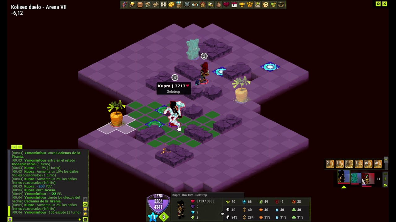 Dofus [Top 30 Mundial!] Iop Vs 4-Classes Enjoy/Disfruten! [Amazing Battles][Batallas a Muerte!]