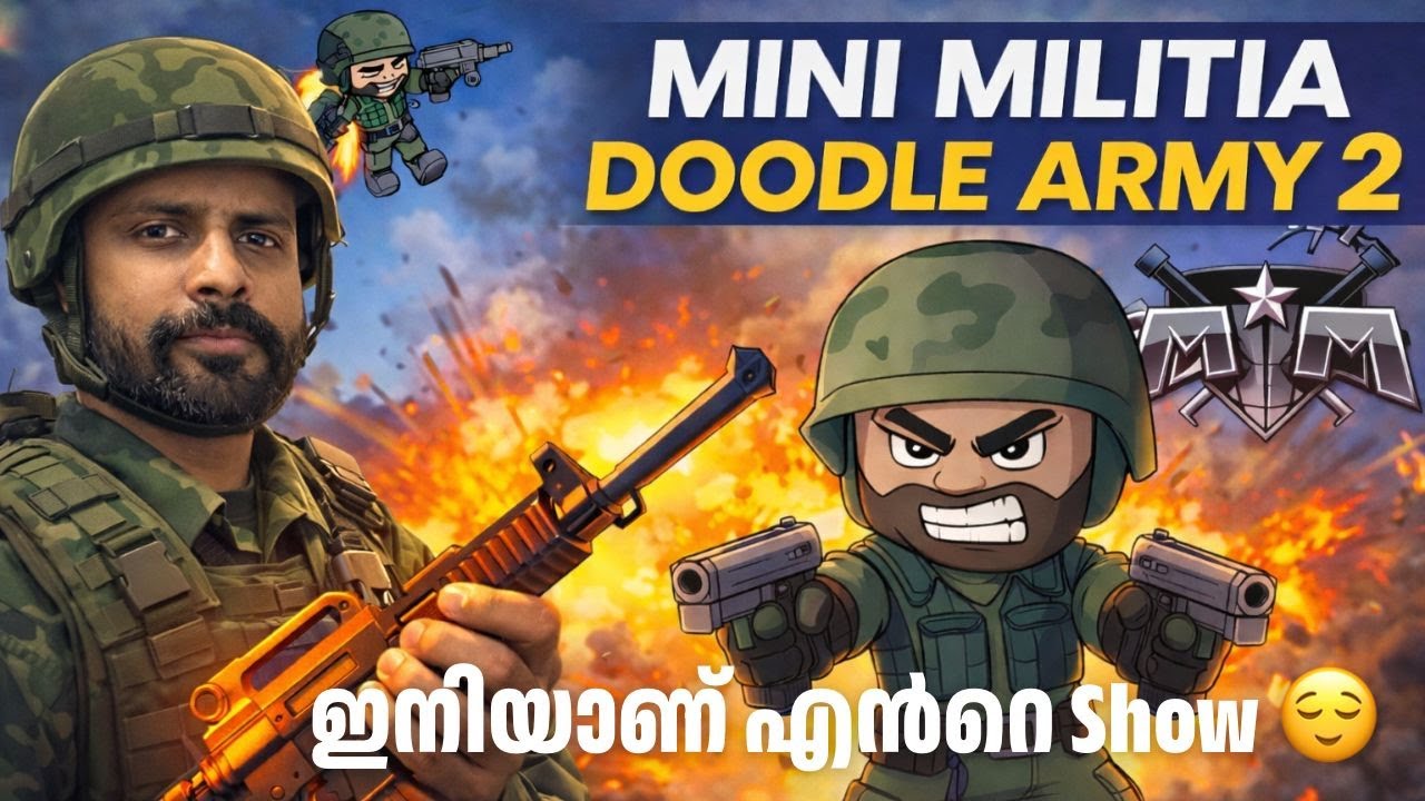 MINI MILITIA RANK PUSH MALAYALAM LIVE  | Day 18 | Streamer Dexin