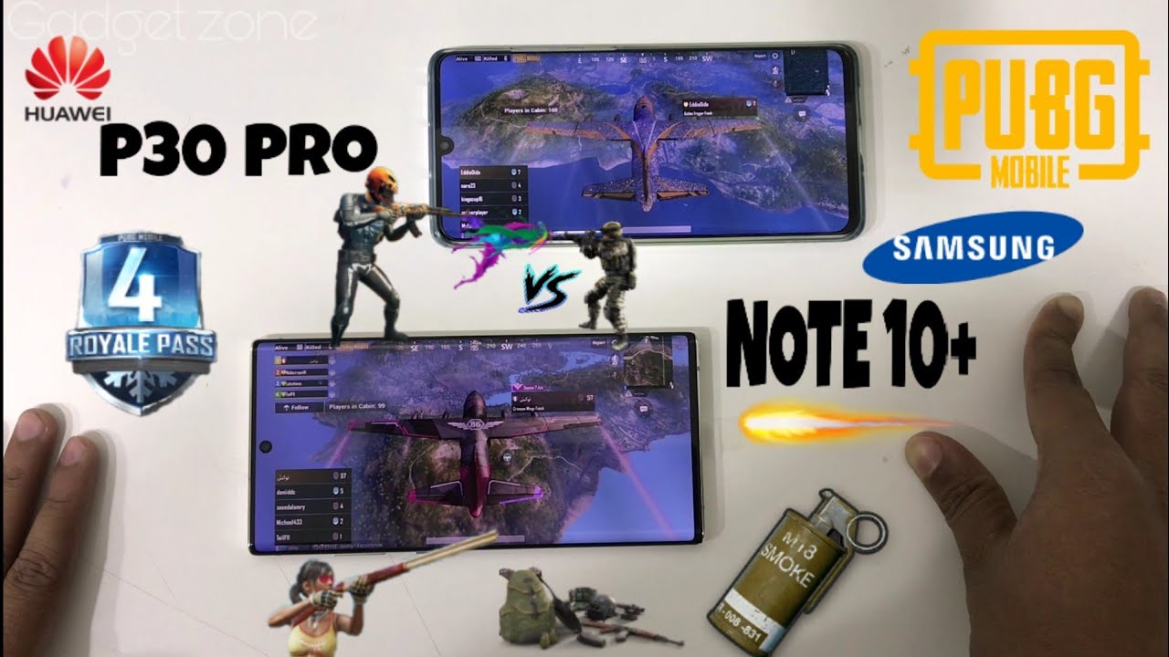 PUBG Mobile: Samsung Galaxy NOTE 10 PLUS vs Huawei P30 Pro - Which Phone for Gaming?