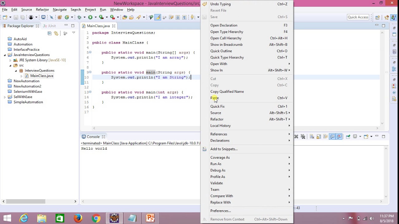 java Interview questions