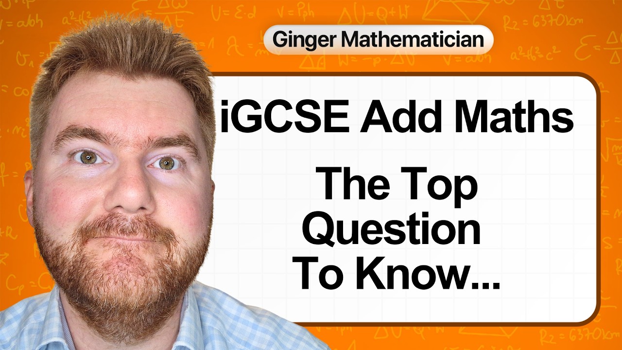iGCSE Add Maths 0606: The Question Guaranteed to be on Paper 1 2026