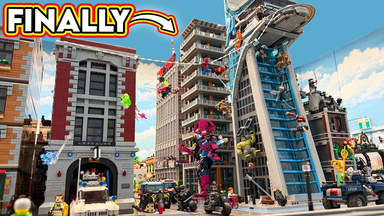 НЕБОСКРЕБ LEGO ОТРЕМОНТИРОВАН И УСТАНОВЛЕН! НАКОНЕЦ-ТО!