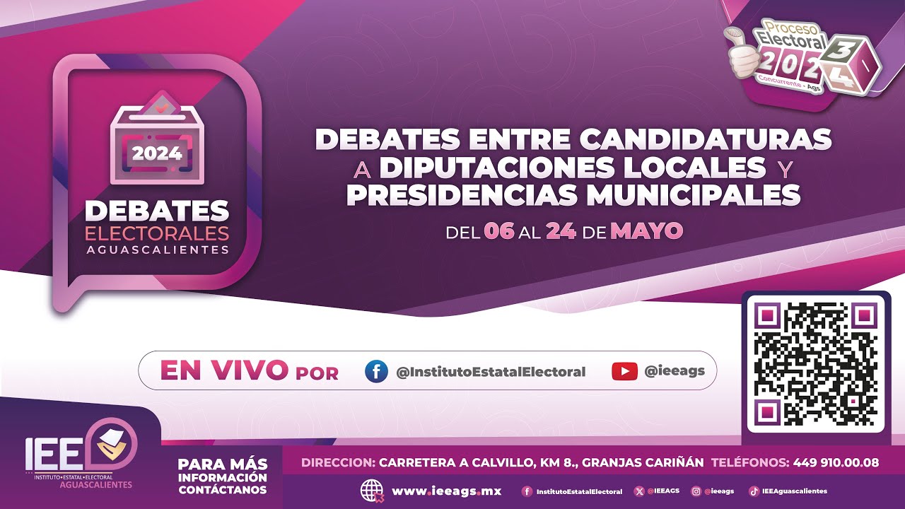 Debate entre candidaturas a la Presidencia Municipal de  Cosío.