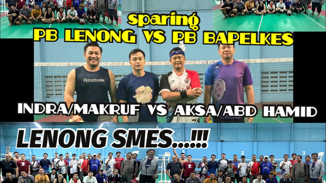 Indra/Makruf vs Aksa/Abdul Hamid, sparing gride D/E, mendekat kekuatan lawan.
