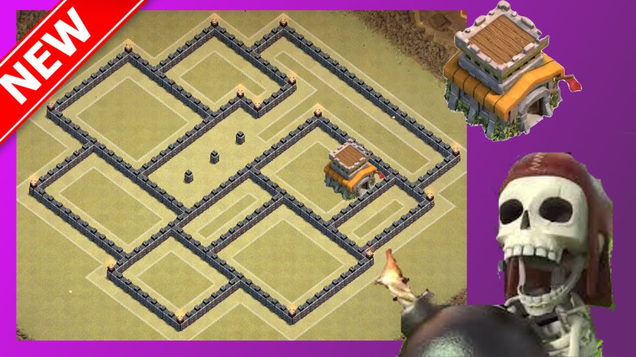New EPIC Th8 War Base | The Dead Pool | Dead-Zone Anti-3 Star Base!
