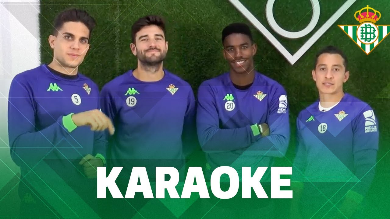 KARAOKE | Bartra, Guardado, Barragán y Junior se enfrentan en este RETO | Real Betis Balompié