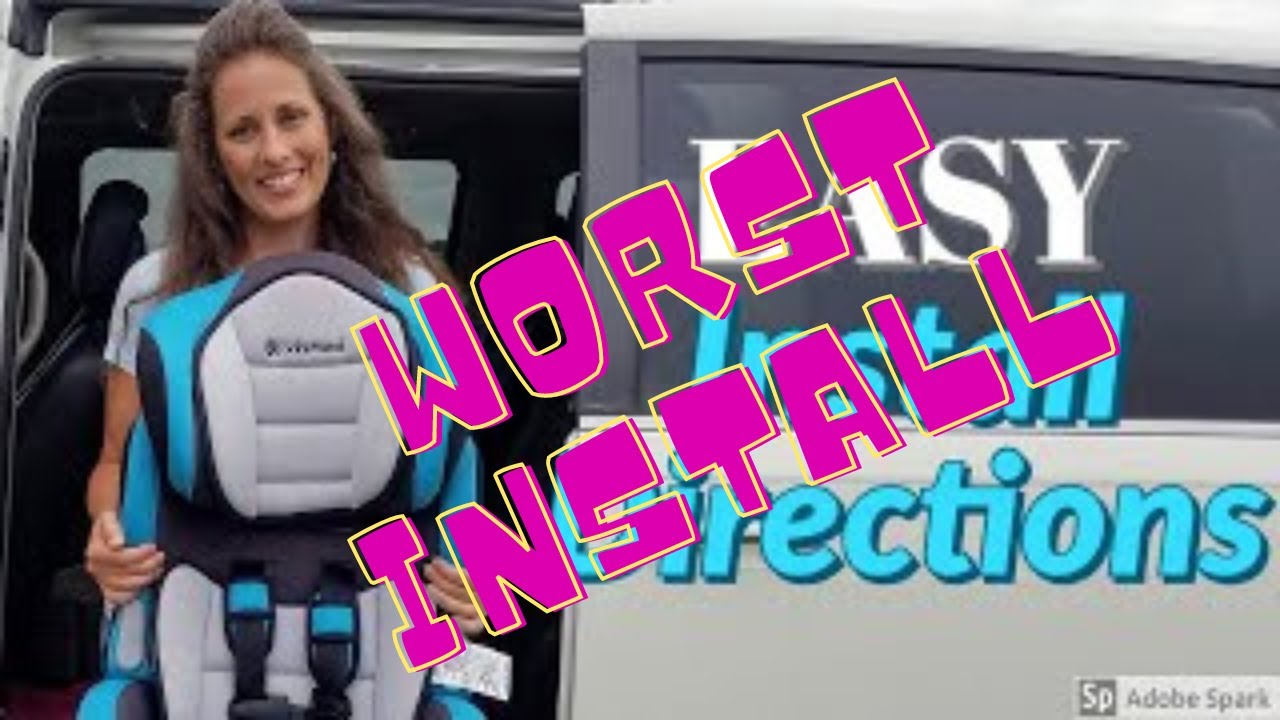Как легко установить автокресло BABY TREND HYBRID PLUS 3 в 1
