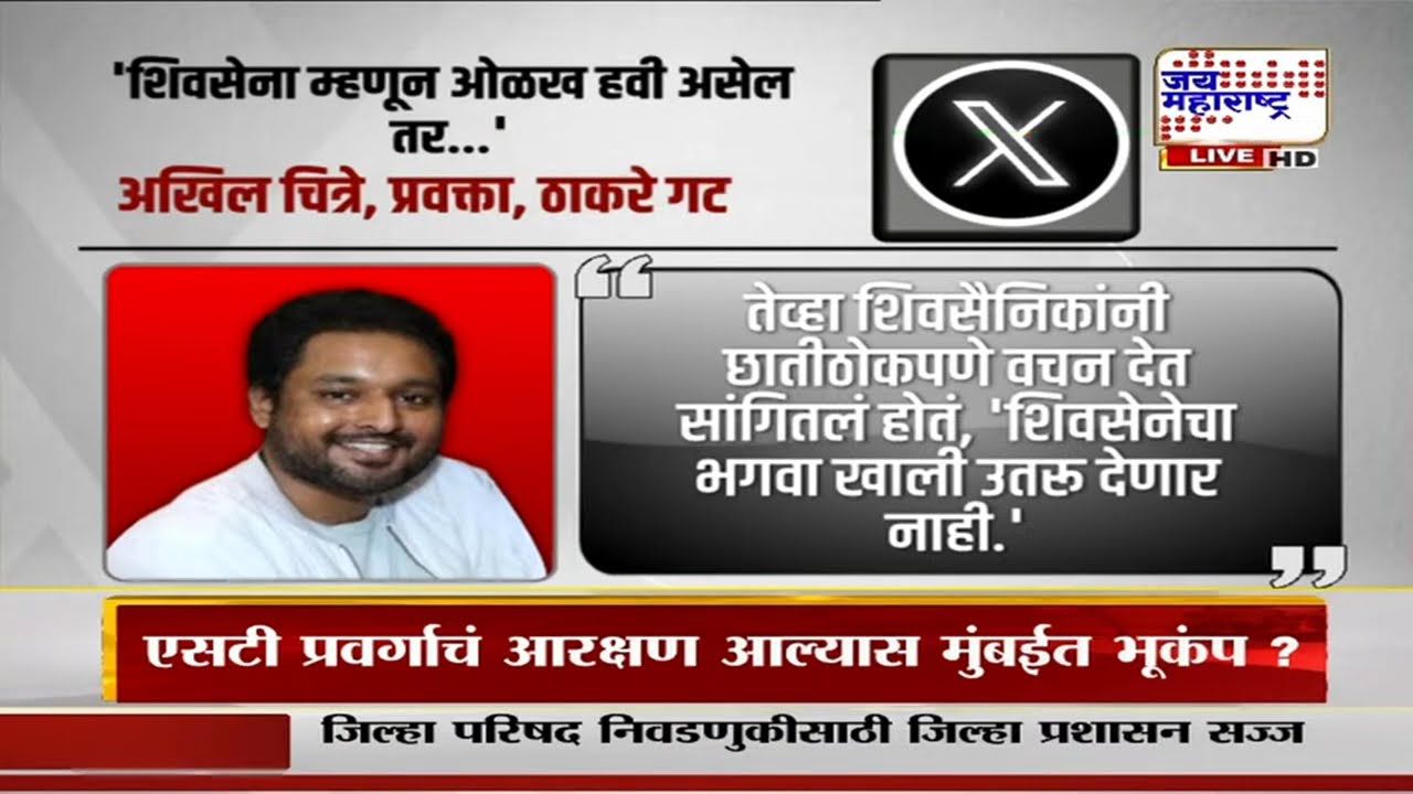 SUBT | Akhil Chitre | 'शिवसेना म्हणून ओळख हवी असेल तर योग्य निर्णय घ्या' | Marathi News