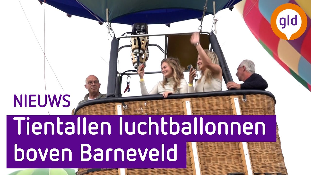 Spektakel met luchtballonnen boven Barneveld